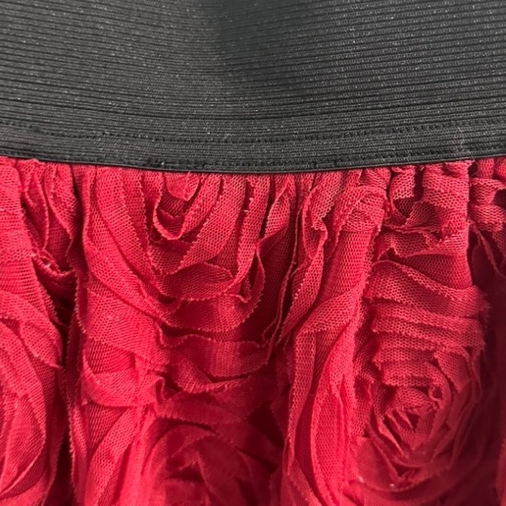 Stoosh Textured Red Skirt - Picture 2 of 9